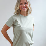Full Zip Breastfeeding Tee | Milk & Baby