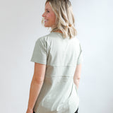 Full Zip Breastfeeding Tee | Milk & Baby