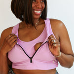 Crop Zip Up Breastfeeding Swimsuit Top | Milk & Baby