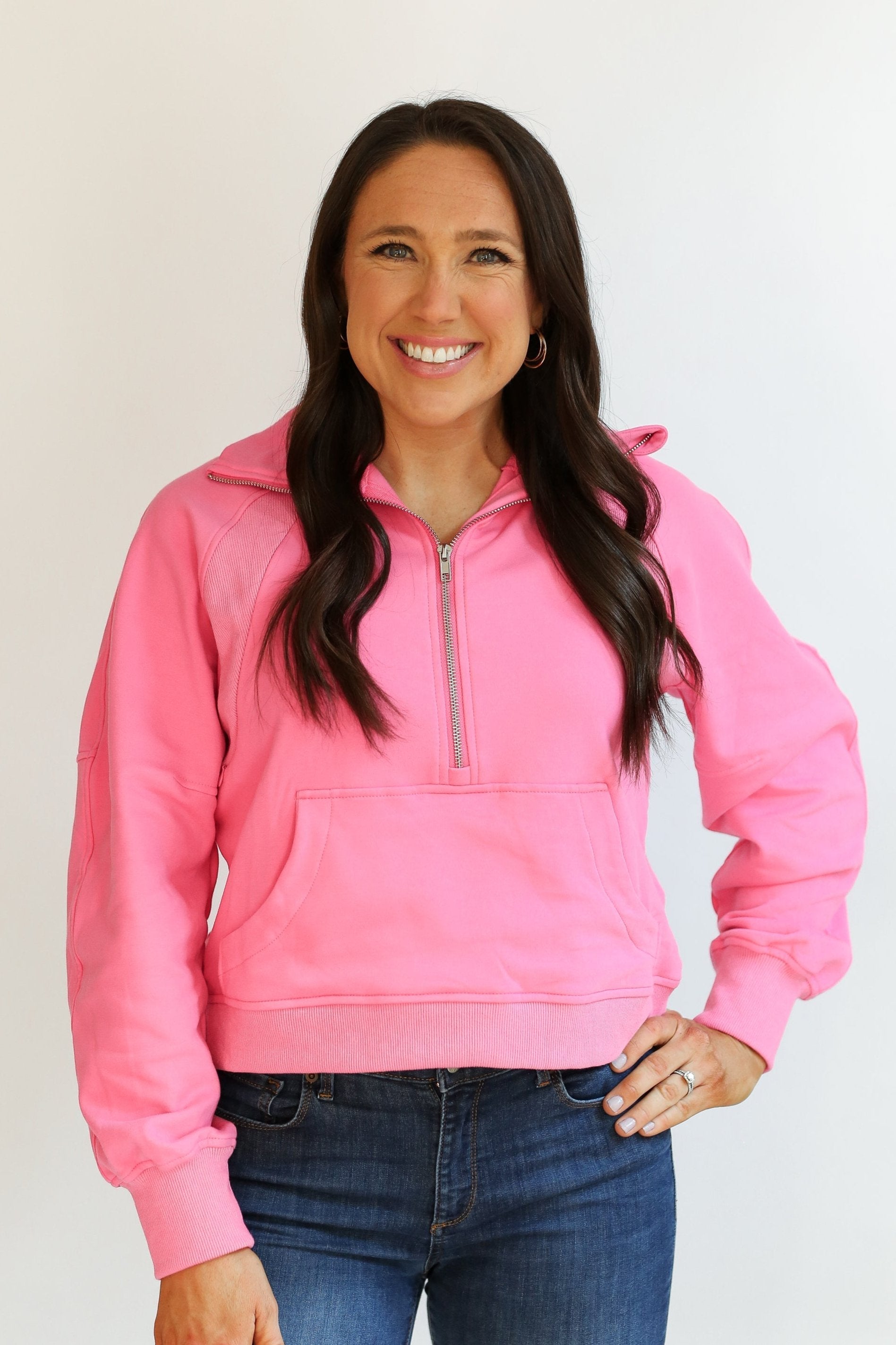 Oversized Three Zip Breastfeeding Sweatshirt | Milk & Baby