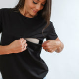 Full Zip Breastfeeding Tee | Milk & Baby