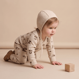 Organic Kimono Onesie & Pants Set | Mushroom