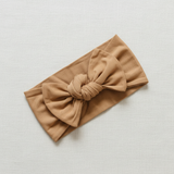 Mustard Bamboo Head Wrap - Minimal Flat Lay
