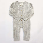 Luna + Luca Classic Cable Knit Jumpsuit - Natural | Milk & Baby