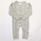 Luna + Luca Classic Cable Knit Jumpsuit - Natural | Milk & Baby