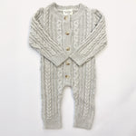 Luna + Luca Classic Cable Knit Jumpsuit Natural lifestyle