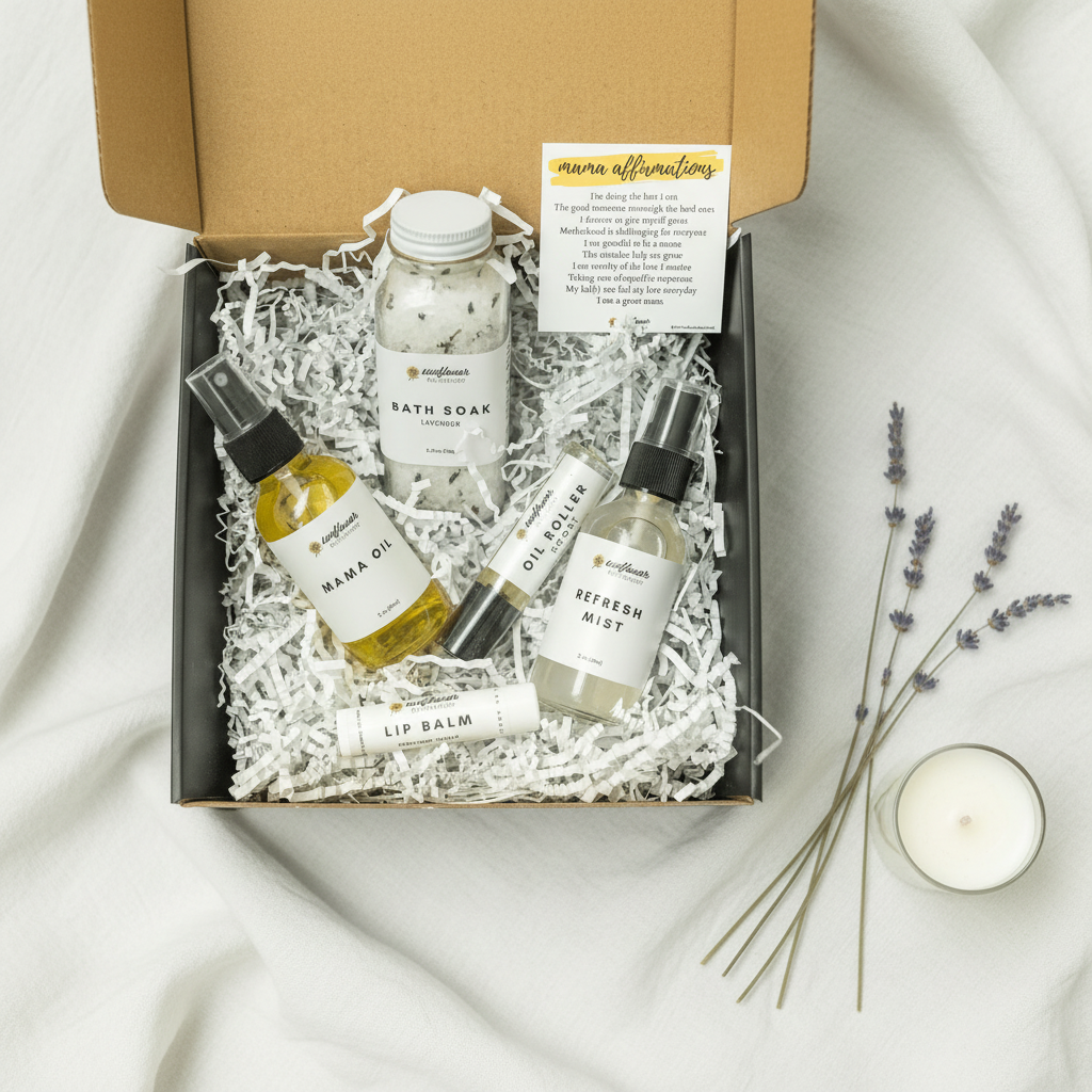 New Mom Gift Box – Flat Lay Collection Tile