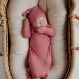 Rose Knotted Newborn Baby Gown
