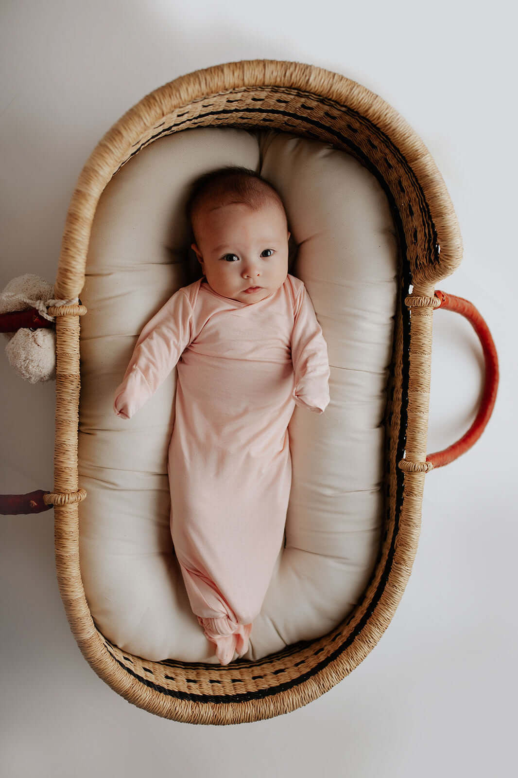 Heavenly Pink Knotted Baby Gown | Milk & Baby