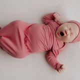Rose Knotted Newborn Baby Gown