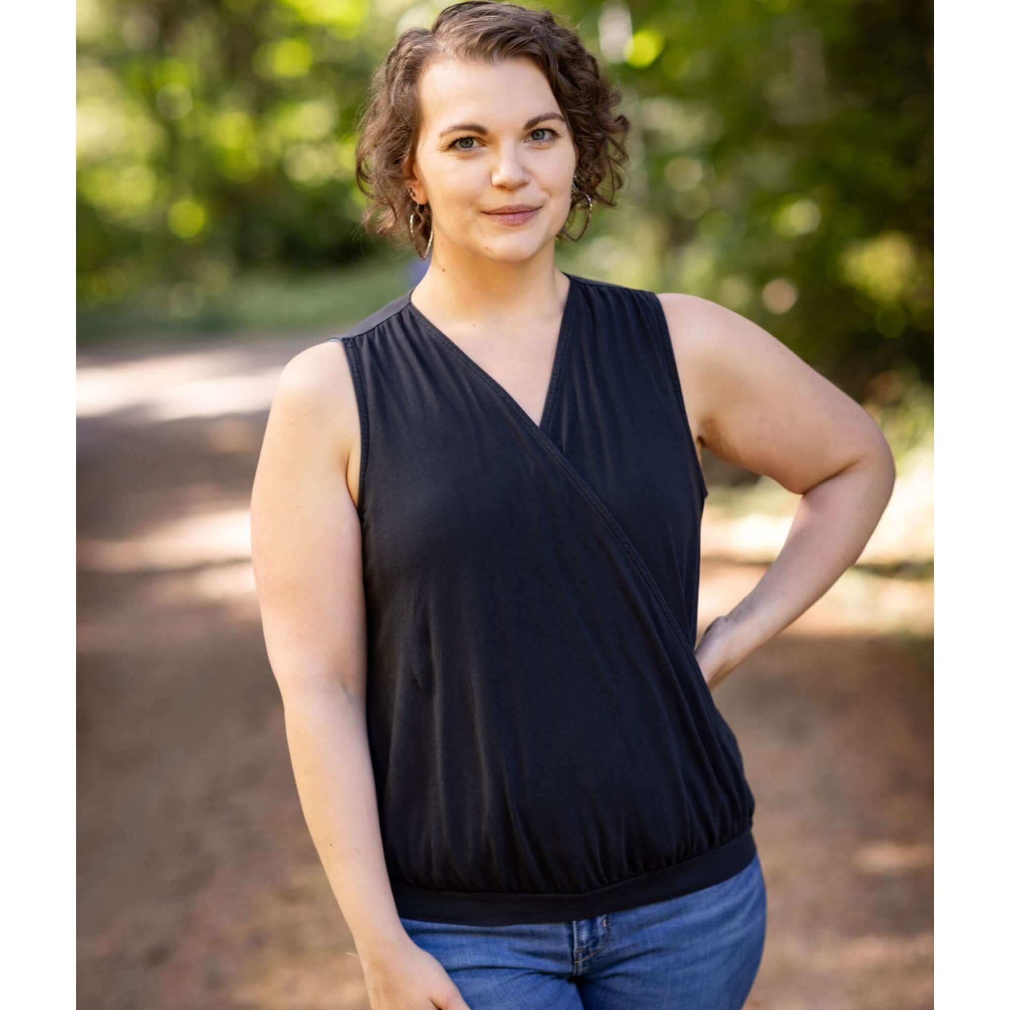 Sweetheart Nursing Blouse | Discover the Sweetheart Nursing Blouse for stylish breastfeeding. Comfortably designed for moms, it celebrates your postpartum body. | Milk & Baby