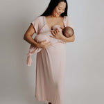 Heavenly Pink Mommy Labor & Delivery Gown | Milk & Baby