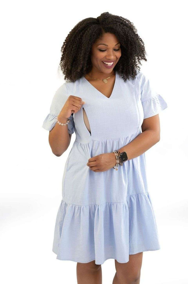 Nursing Dress With Pockets | Periwinkle Milk & Baby