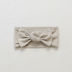 Oatmeal Bamboo Head Wrap - Minimal Flat Lay