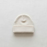 Oatmeal Mebie Baby Beanie - Minimal Flat Lay
