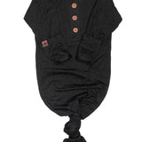 Onyx Everything Knotted Newborn Gown | Milk & Baby