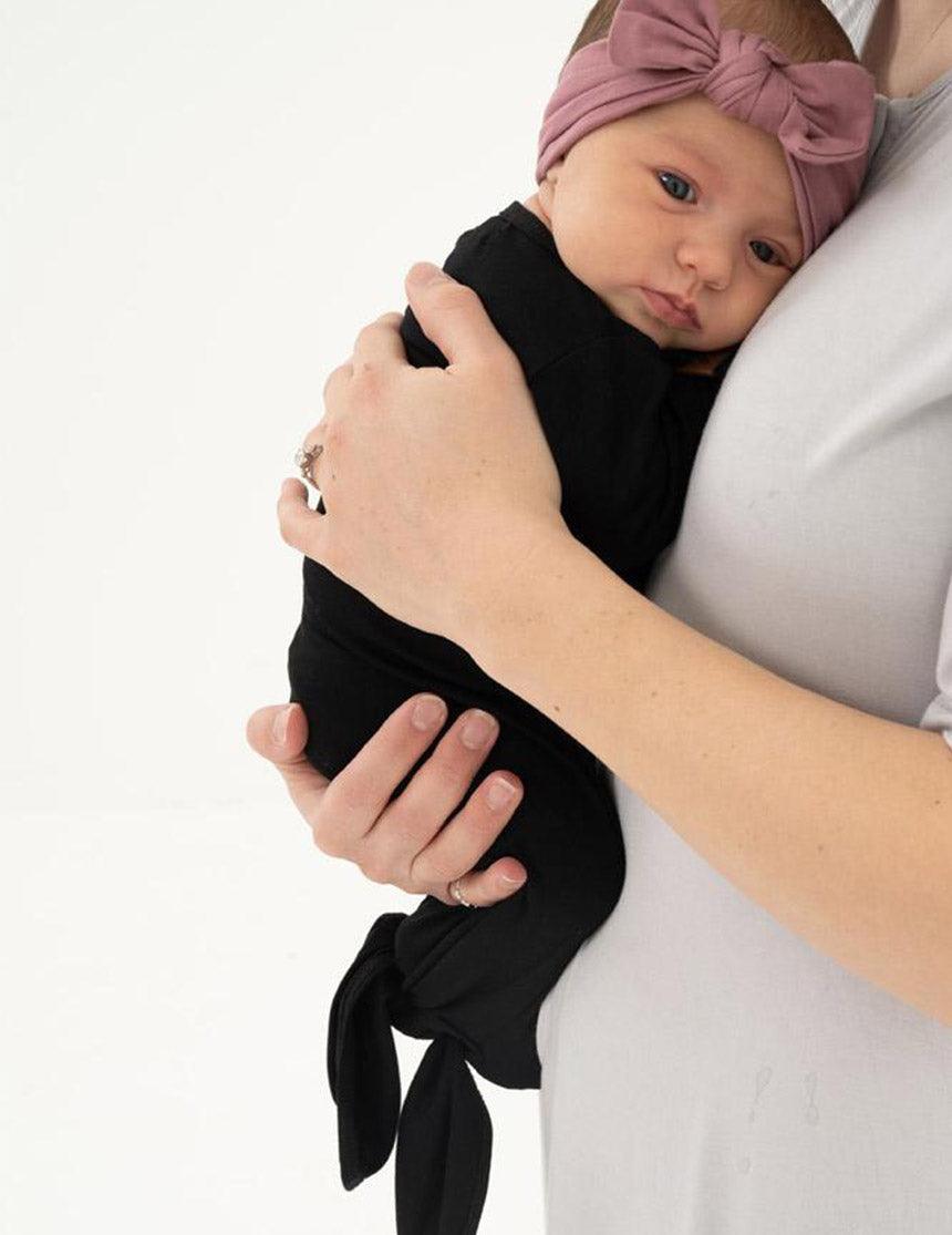 Onyx Everything Knotted Newborn Gown | Milk & Baby