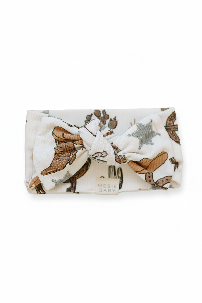 Outlaw Cowboy Ribbed Bamboo Head Wrap - Portrait
