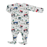 Over the River Zipper Footie | Milk & Baby