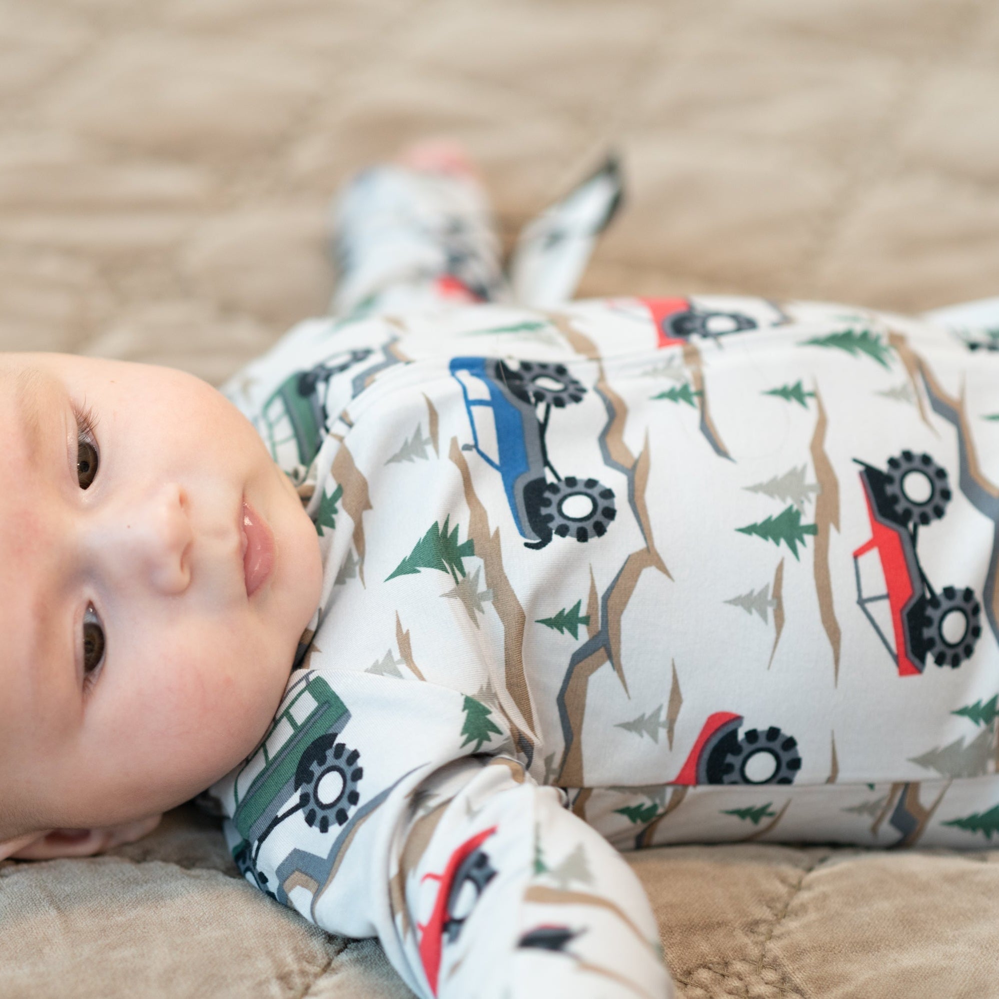 Over the River Zipper Footie | Milk & Baby