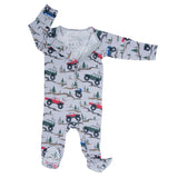 Over the River Zipper Footie | Milk & Baby