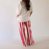 Ramen Tokyo Stripe | Women's Wide Leg Pants | Milk & Baby