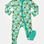 Pasta Night | Soft & Stretchy Zipper Footie | Milk & Baby
