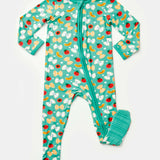 Pasta Night | Soft & Stretchy Zipper Footie | Milk & Baby