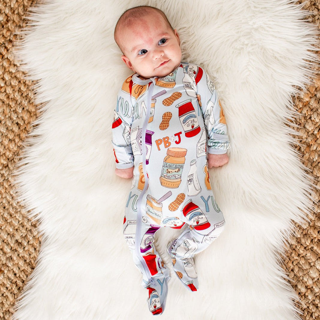PB&J Footie | Milk & Baby