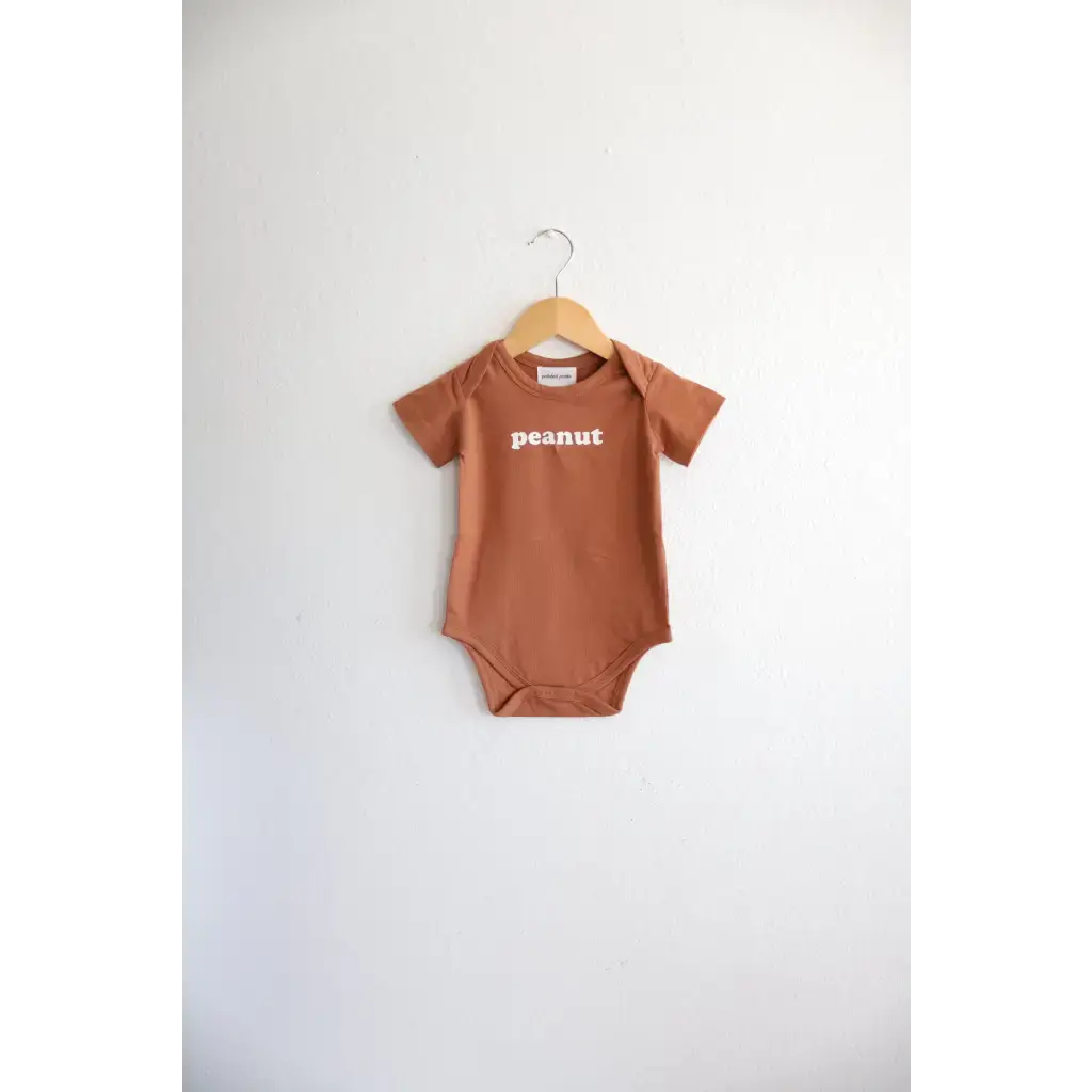 Peanut Organic Cotton Baby Onesie | Milk & Baby