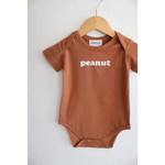Peanut Organic Cotton Baby Onesie | Milk & Baby