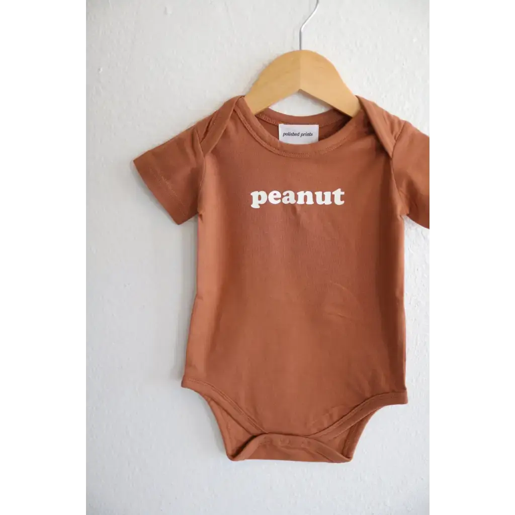 Peanut Organic Cotton Baby Onesie | Milk & Baby