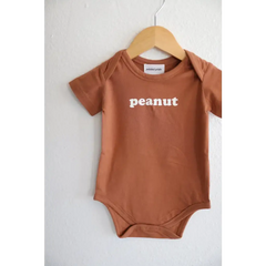 Peanut Organic Cotton Baby Onesie | Milk & Baby