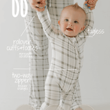 Picnic Plaid | Bamboo Zip Pajamas | Milk & Baby