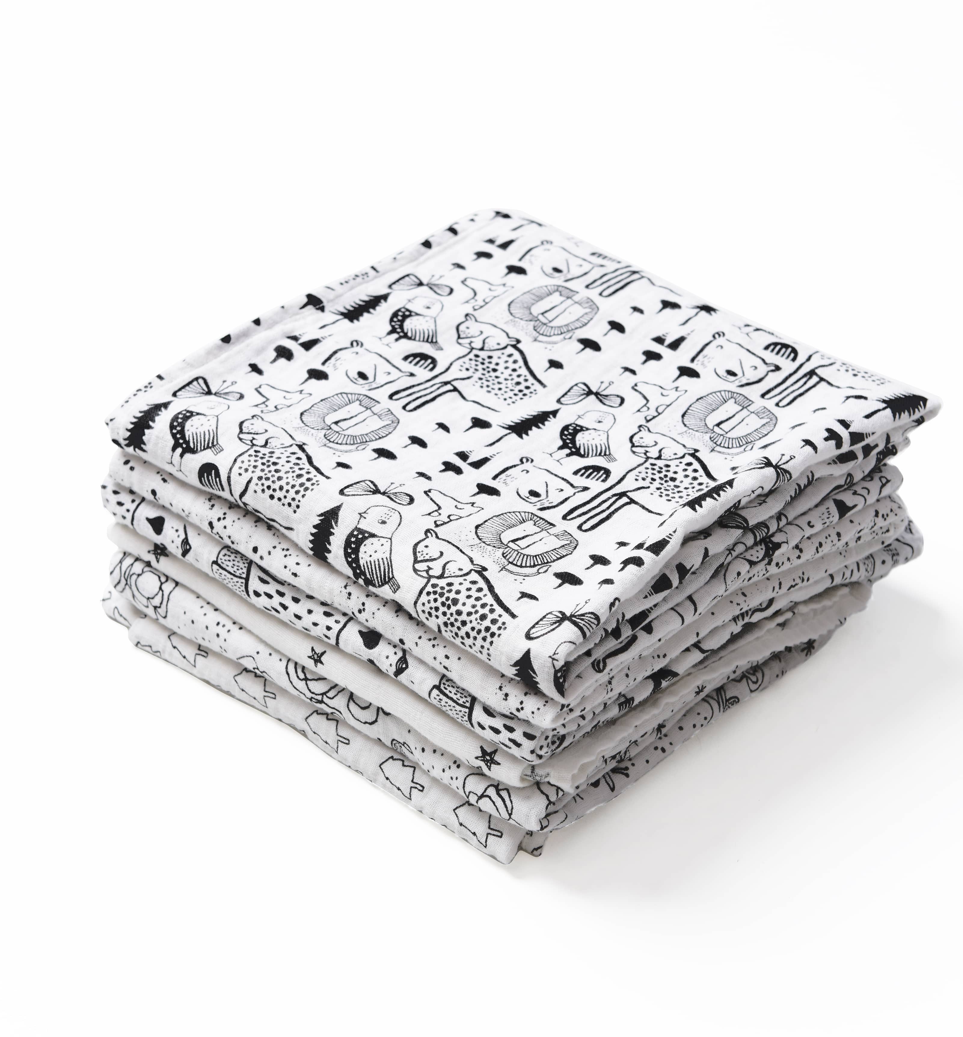 Stars | Organic Muslin Swaddle | Milk & Baby