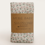 Pink Petal Floral swaddle with more space and a subtle background