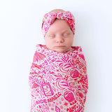 The Forever Swaddle Blanket | Mystic Mama (Pink) | Milk & Baby