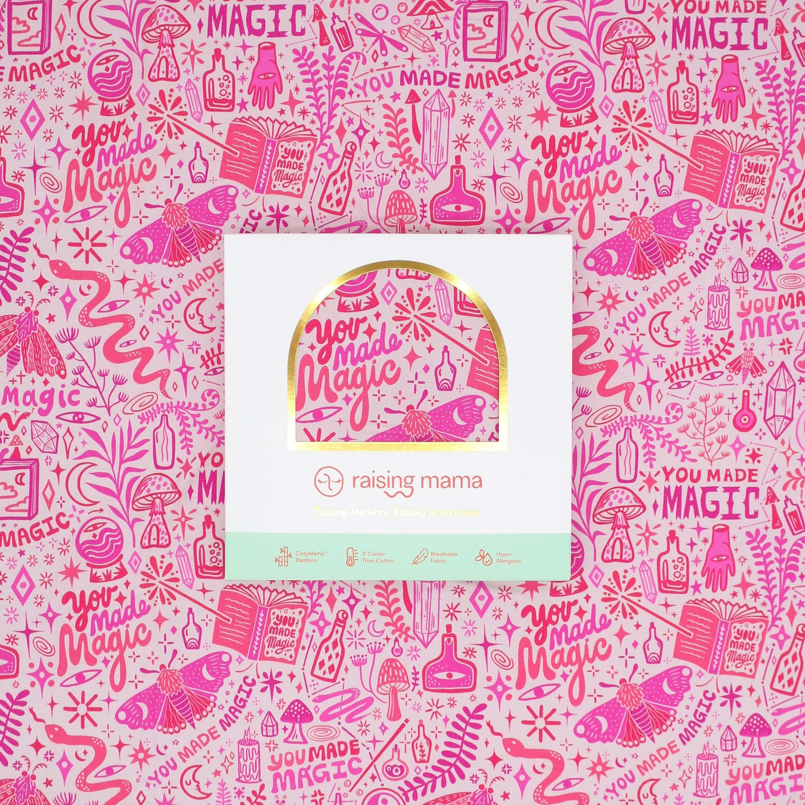 The Forever Swaddle Blanket | Mystic Mama (Pink) | Milk & Baby