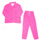 Pink Vibes Button-Up Luxe Pajamas