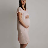 Heavenly Pink Mommy Labor & Delivery Gown | Milk & Baby