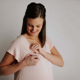 Heavenly Pink Mommy Labor & Delivery Gown | Milk & Baby