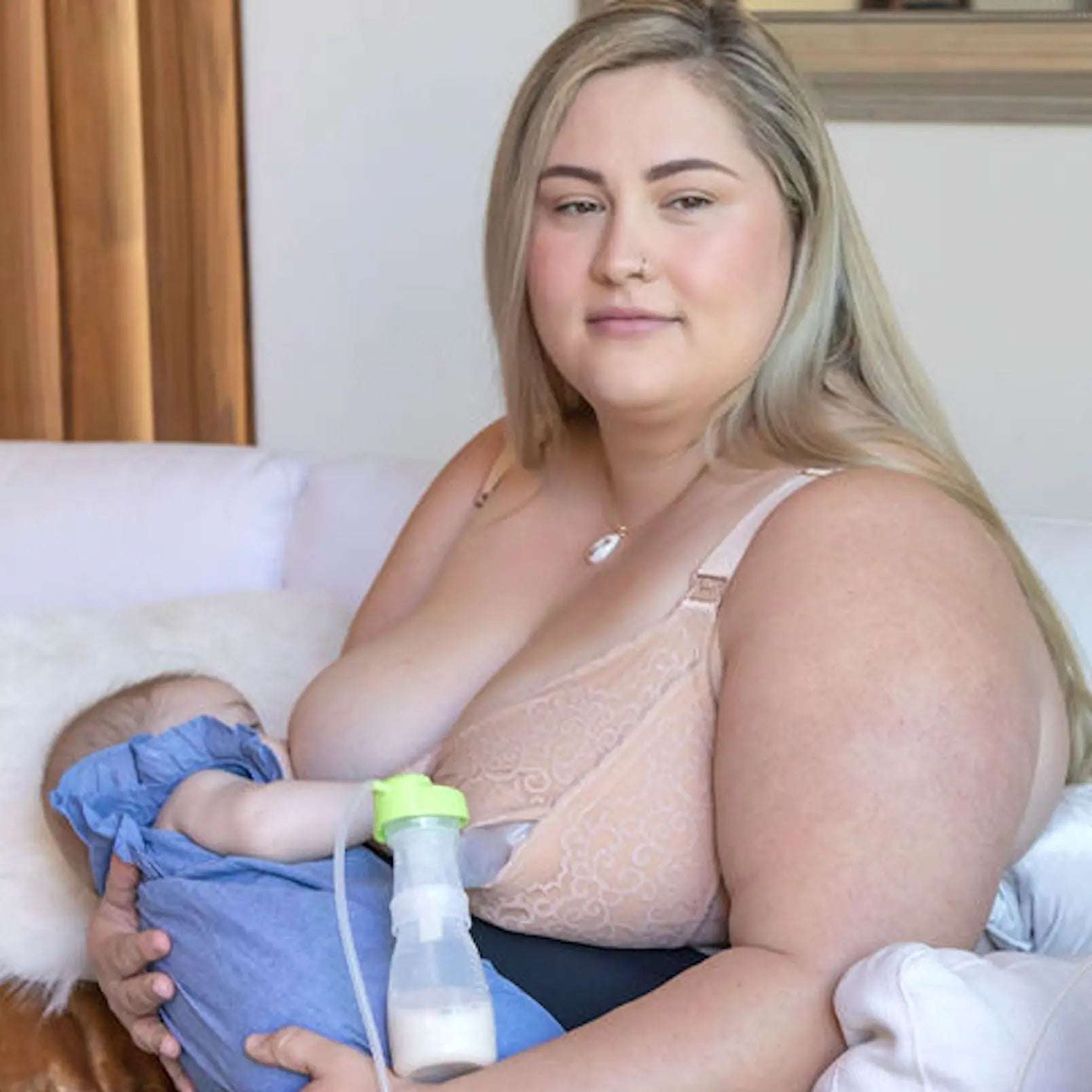 Pippa Cushioned Nursing + Handsfree Pumping bra | Milk & Baby