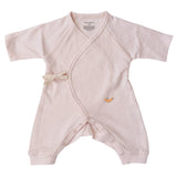 Soft Pink Pointelle Baby Kimono Onesie | Milk & Baby
