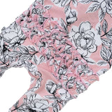 Allie Floral Bamboo Ruffle Convertible Footie | Milk & Baby