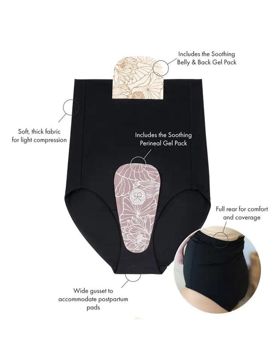 Postpartum Essentials Underwear with 2 Hot / Cold Gel Packs - Milk & Baby 