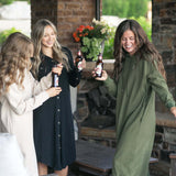 Teagan Black Ultra Soft Shirt Dress | Milk & Baby