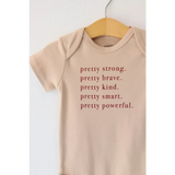 Pretty Brave Organic Cotton Baby Onesie | Milk & Baby