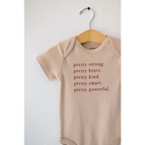 Pretty Brave Organic Cotton Baby Onesie | Milk & Baby