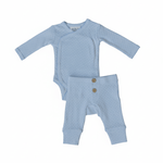 Blue Pointelle Layette Set | Milk & Baby