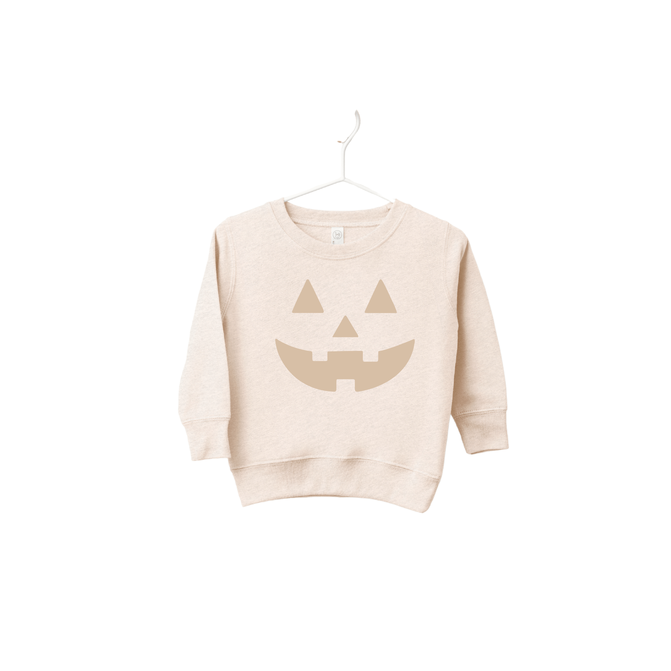 Neutral Jack-O-Lantern Baby/Kids Pullover | Milk & Baby